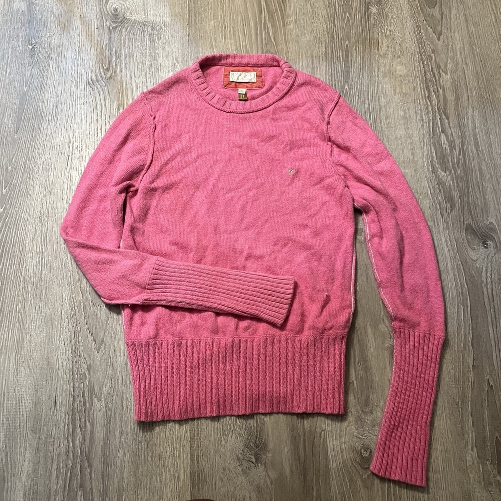 Vintage American Eagle Women's Soft Sweater XL Pink Y2K Logo